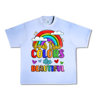 Grape Ice name vibrant positivity rainbow art Urban Heavy Tee - LillyAllenDesigns