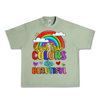 Oil Green name vibrant positivity rainbow art Urban Heavy Tee - LillyAllenDesigns
