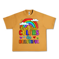 Peanut Butter name vibrant positivity rainbow art Urban Heavy Tee - LillyAllenDesigns