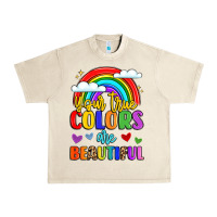 Sandshell name vibrant positivity rainbow art Urban Heavy Tee - LillyAllenDesigns