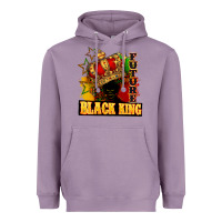 Lavender Future black king Heavyweight Hoodie - FaDigitalArtStudio