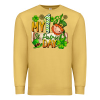 Antique Gold my 1st st patricks day Premium Sweatshirt - FaDigitalArtStudio