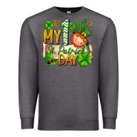Charcoal Heather my 1st st patricks day Premium Sweatshirt - FaDigitalArtStudio