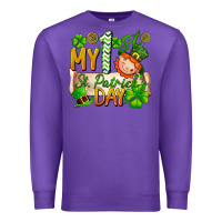 Purple my 1st st patricks day Premium Sweatshirt - FaDigitalArtStudio