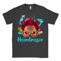 Smoke Afro Bantu Knots Red Hairdresser With Leopard Glasses Bbs Classic Tee - BundleAndBundleShop
