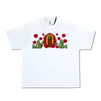 Lady Of Guadalupe Cactus Rose Urban Heavy Tee | Teevron