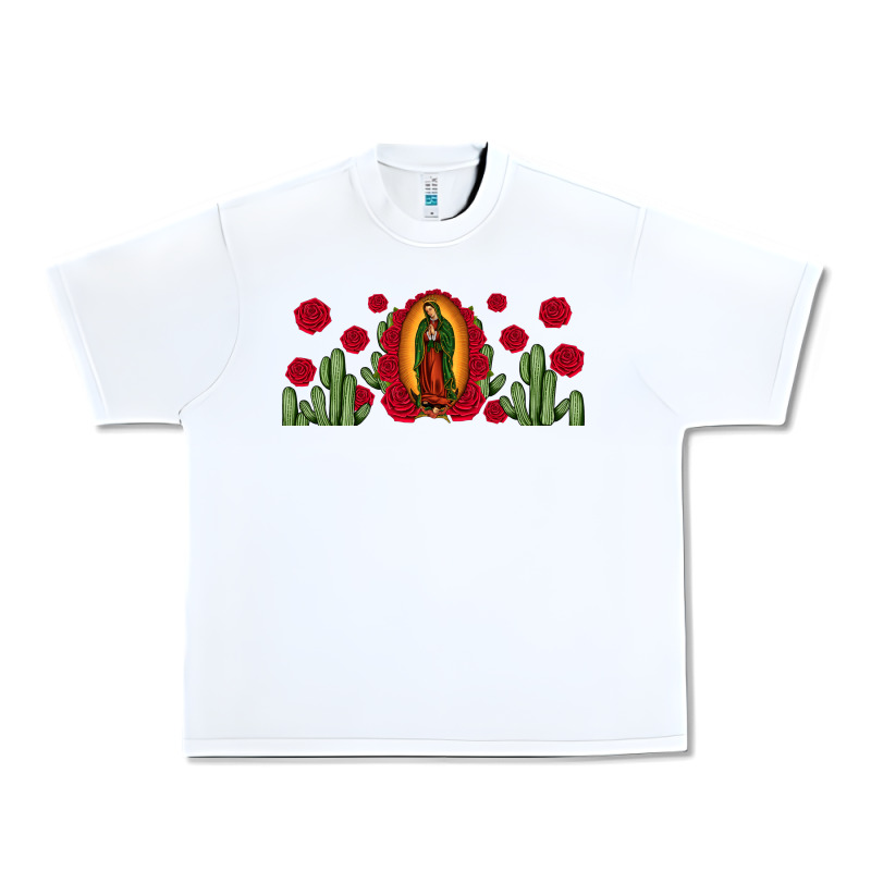 Lady Of Guadalupe Cactus Rose Urban Heavy Tee by JahusDesignShop | Teevron
