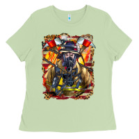 Matcha firefighter axe and ladder Ladies Tee - LillyAllenDesigns