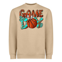 Mushroom Game day leopard basketball Heavyweight Sweatshirt - NancyCooperArtShop