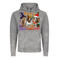 Cloud Rock Happy Hallothanksmas Goats Vintage Hoodie - BundleAndBundleShop