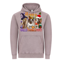 Vintage Zinc Happy Hallothanksmas Goats Vintage Hoodie - BundleAndBundleShop