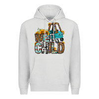 Dove Grey wild child kids car Premium Hoodie - OliviaCreatesArt