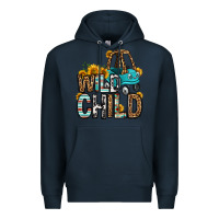 Navy wild child kids car Premium Hoodie - OliviaCreatesArt