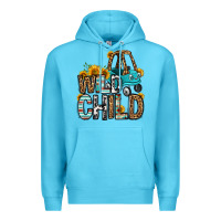 Ocean Blue wild child kids car Premium Hoodie - OliviaCreatesArt