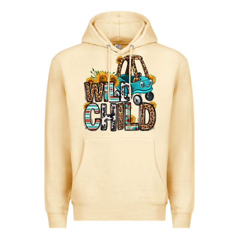 Wild Child Kids Car Premium Hoodie by OliviaCreatesArt | Teevron