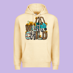 Wild Child Kids Car Premium Hoodie Designed By Oliviacreatesart