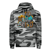 Slate Camo wild child kids car Premium Hoodie - OliviaCreatesArt