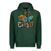 Sports Green wild child kids car Premium Hoodie - OliviaCreatesArt