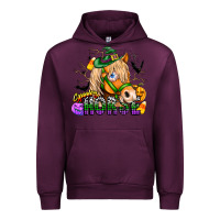 Mauve Wine spooky horse Urban Hoodie - CowhideDigitalArt