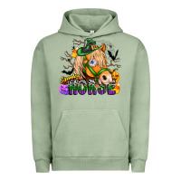 Pigment Oil Green spooky horse Urban Hoodie - CowhideDigitalArt