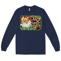 Navy Funny Christmas Santa Long Sleeve Tee - Bettercallsaul