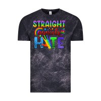 Cloud Black Straight Againts Hate Vintage Tee - BundleAndBundleShop