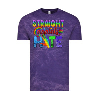 Cloud Purple Straight Againts Hate Vintage Tee - BundleAndBundleShop