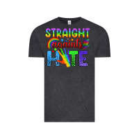 Vintage Black Straight Againts Hate Vintage Tee - BundleAndBundleShop