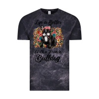 Cloud Black life is better with a french bulldog Vintage Tee - JahusDesignShop