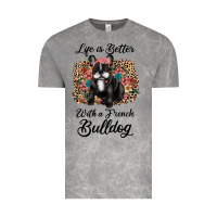 Cloud Rock life is better with a french bulldog Vintage Tee - JahusDesignShop