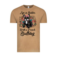 Vintage Camel life is better with a french bulldog Vintage Tee - JahusDesignShop
