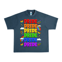 Midnight Navy rainbow pride celebration Urban Heavy Tee - LillyAllenDesigns
