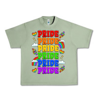 Oil Green rainbow pride celebration Urban Heavy Tee - LillyAllenDesigns