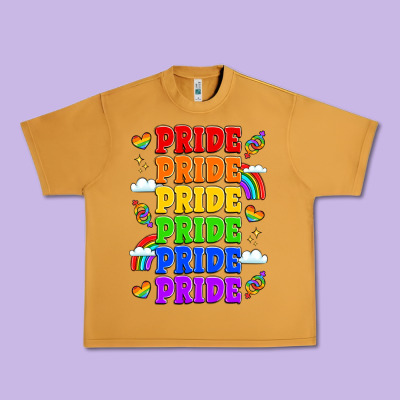 Rainbow Pride Celebration Urban Heavy Tee Designed By Lillyallendesigns