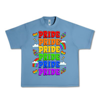 Pebble Blue rainbow pride celebration Urban Heavy Tee - LillyAllenDesigns