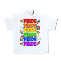 White rainbow pride celebration Urban Heavy Tee - LillyAllenDesigns