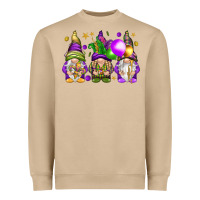 Mushroom Mardi Gras gnomes Heavyweight Sweatshirt - NancyCooperArtShop