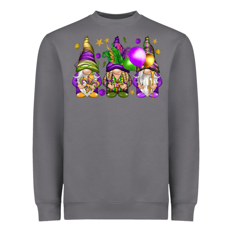 Mardi Gras Gnomes Heavyweight Sweatshirt by NancyCooperArtShop | Teevron