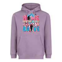 Lavender Home of the free because of the brave Heavyweight Hoodie - FaDigitalArtStudio