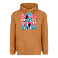 Meerkat Home of the free because of the brave Heavyweight Hoodie - FaDigitalArtStudio