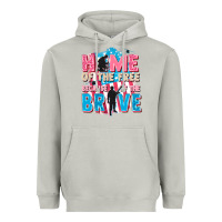 Moon Dust Home of the free because of the brave Heavyweight Hoodie - FaDigitalArtStudio