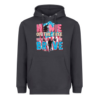 Smoke Home of the free because of the brave Heavyweight Hoodie - FaDigitalArtStudio