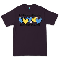 Plum it's okay to be little extra down syndrome awarene Premium Tee - MaliasSmallBusiness