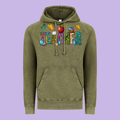 Eastern Teacher Vintage Hoodie Designed By Bundleandbundleshop