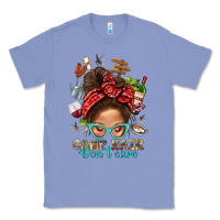 Colony Blue Camp Hair Dont Care Messy Bun Bbs Classic Tee - BundleAndBundleShop