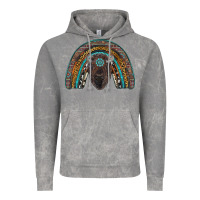 Cloud Rock western rainbow with bison Vintage Hoodie - RanaPortraitStore