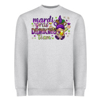 Heather Grey Mardi Gras Day Nurse Heavyweight Sweatshirt - NancyCooperArtShop