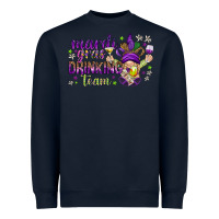 Navy Mardi Gras Day Nurse Heavyweight Sweatshirt - NancyCooperArtShop