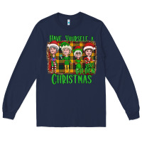 Navy Have Yourself a Very Golden Christmas Long Sleeve Tee - Bettercallsaul