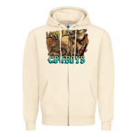 Long Live Cowboys Boots Hat Zipper Hoodie | Teevron